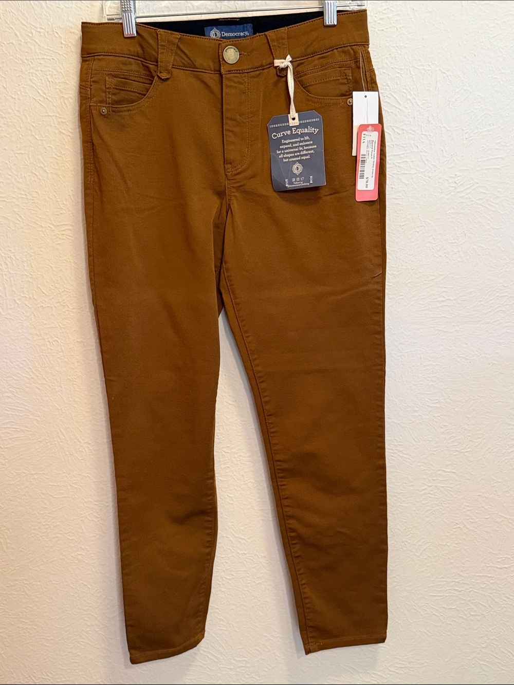 🎭🎭🎭BOGOHO🎭🎭🎭Democracy Brown Stretch Chinos-8